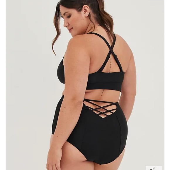 New! Torrid sz 2 Strappy Swim Bathing Suit Bottoms 2X - Picture 2 of 3